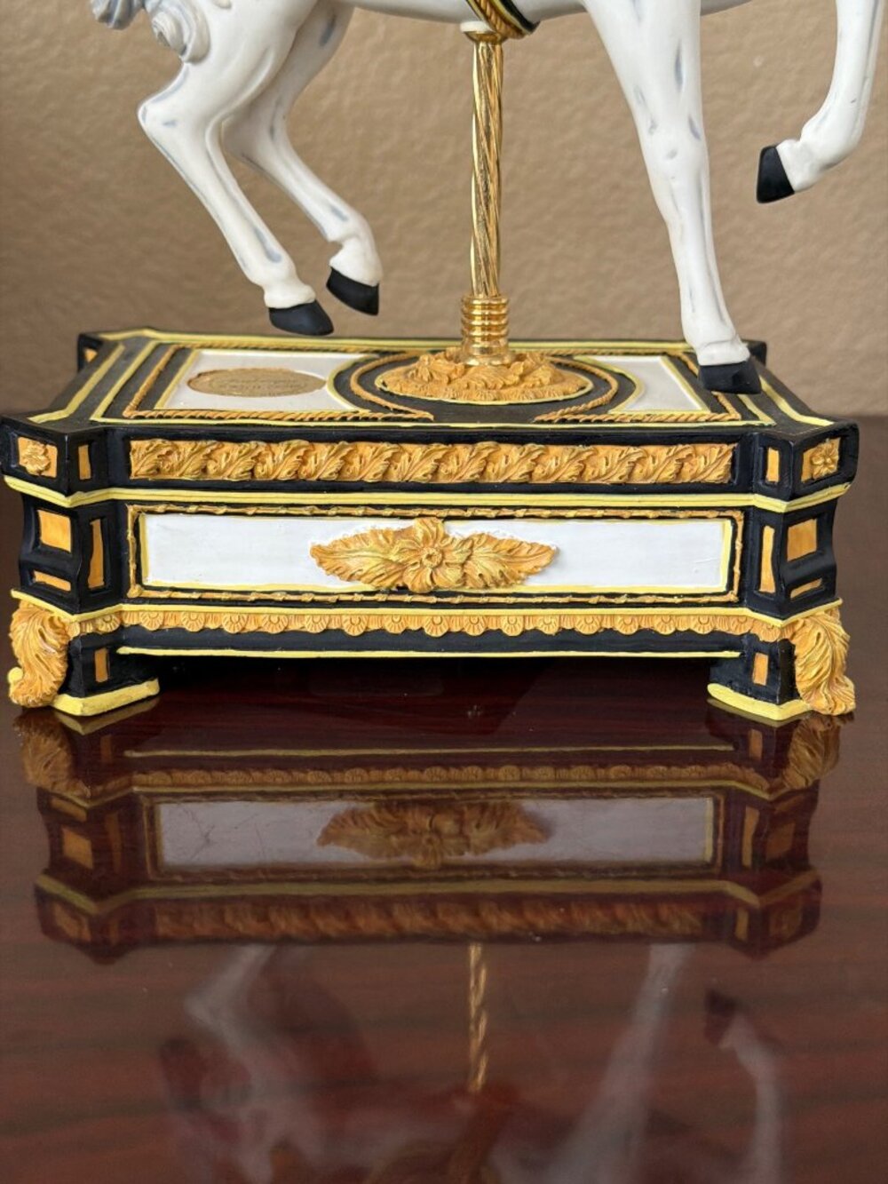 San Francisco Music Box Arabesque Carousel Horse Ltd Ed Wind Beneath Wings w/Box - Picture 12 of 17